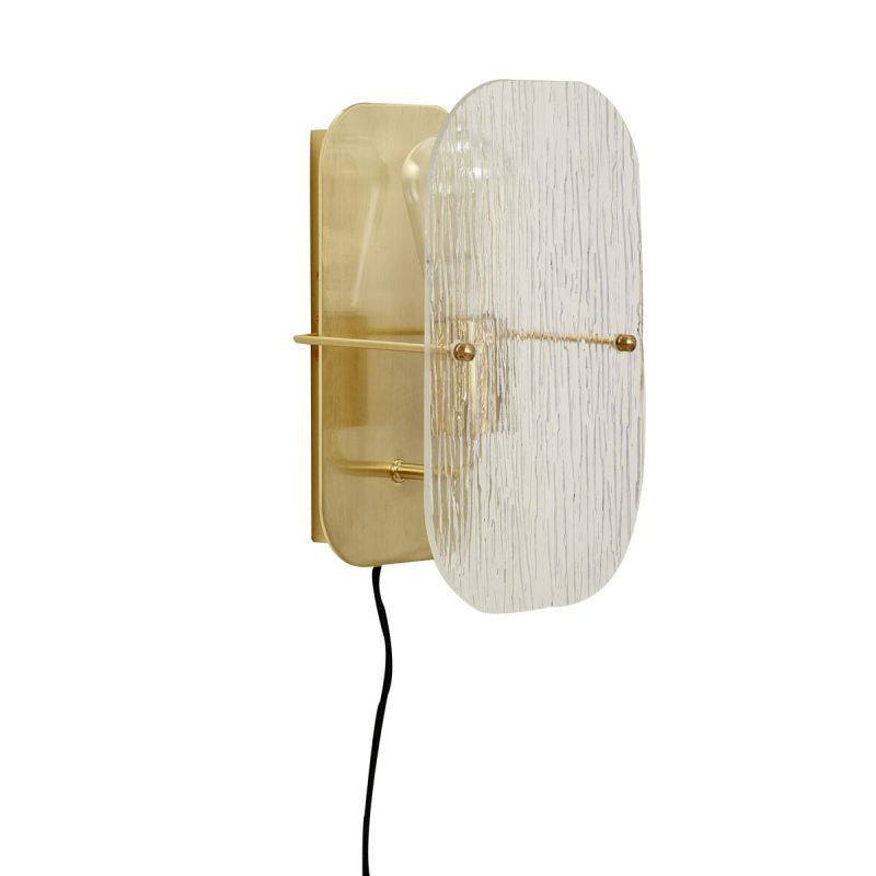 VÄGGLAMPA "RUFFLE WALL LAMP BRASS"